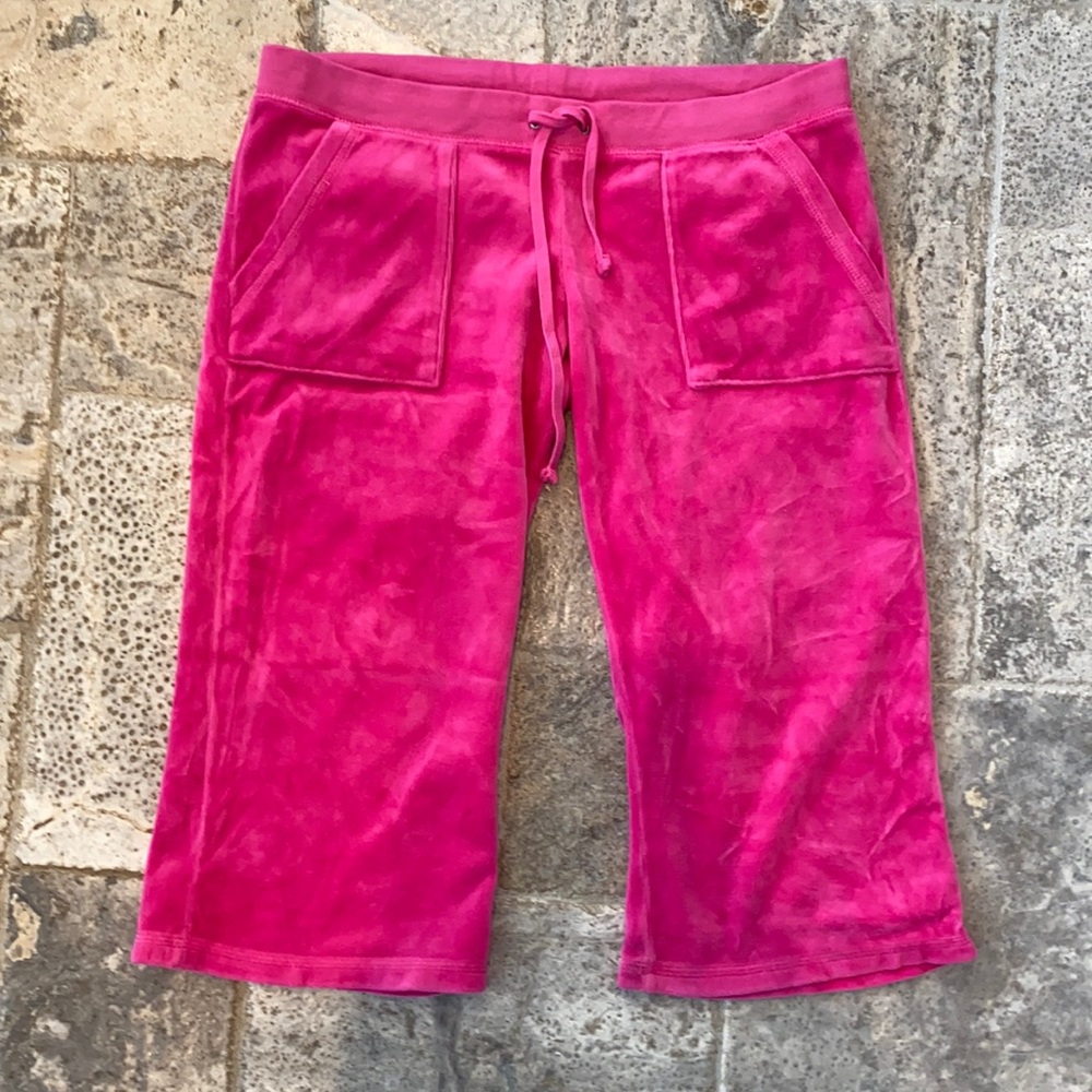 Juicy Couture Velour Tracksuit Bottoms (Cropped) s